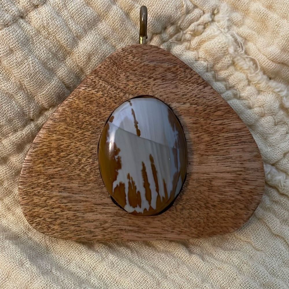 Wood Jasper Pendant 